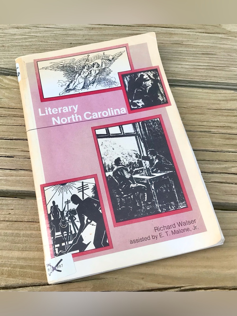 Vintage LITERARY NORTH CAROLINA Fact Photo Book ancient Folklore Writers Poets